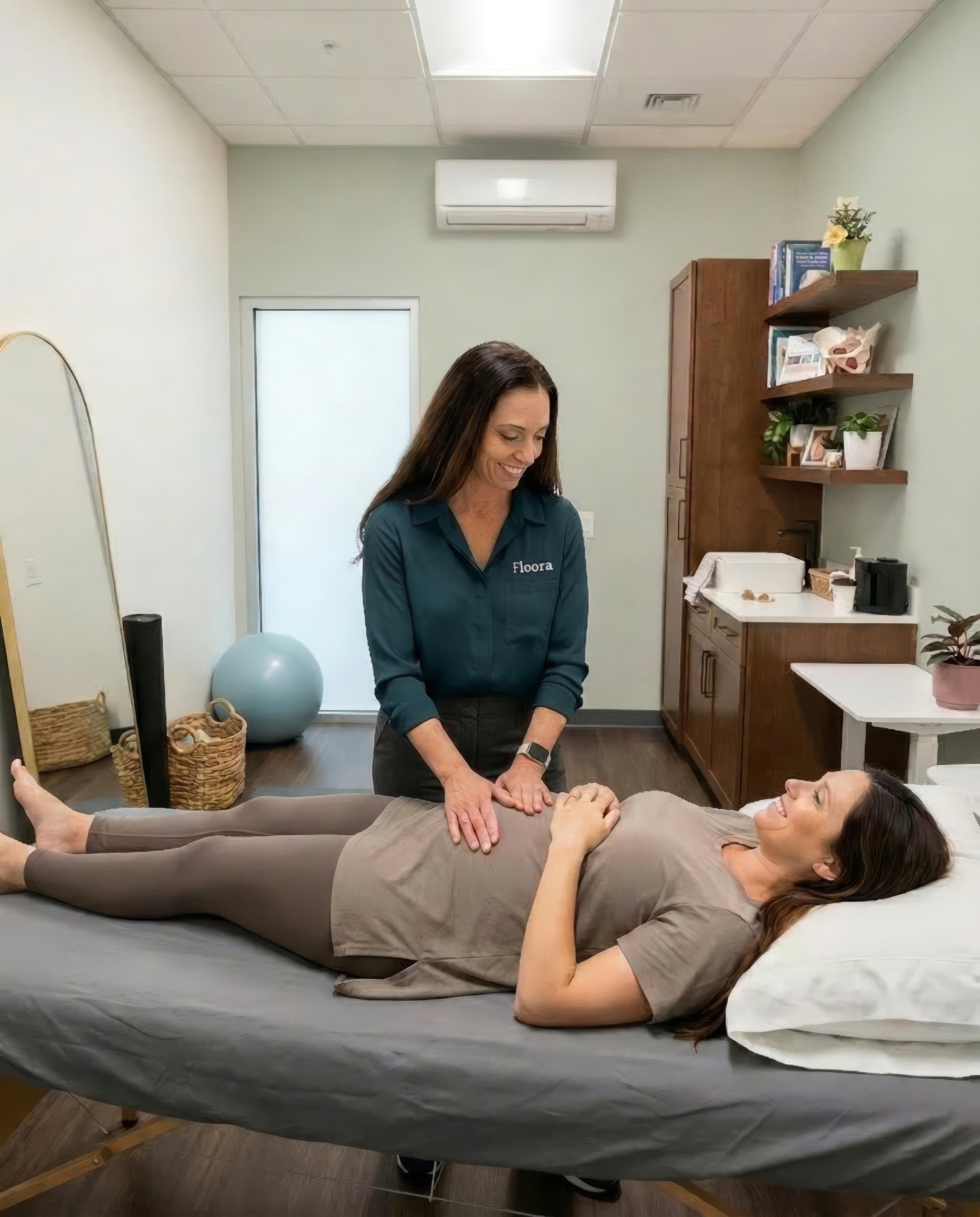 Floora pelvic floor therapy treatment session