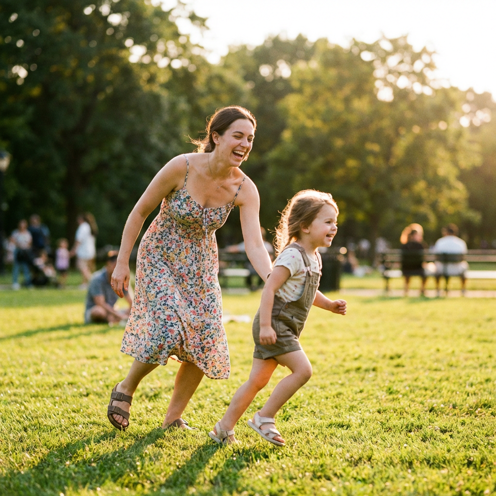 Confident woman exercising freely after recovering from bladder leakage with Floora PT